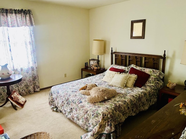 bedroom featuring carpet floors