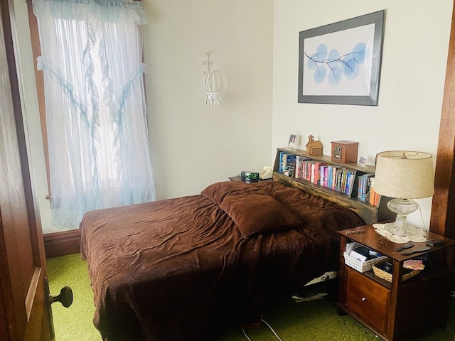 bedroom with carpet flooring