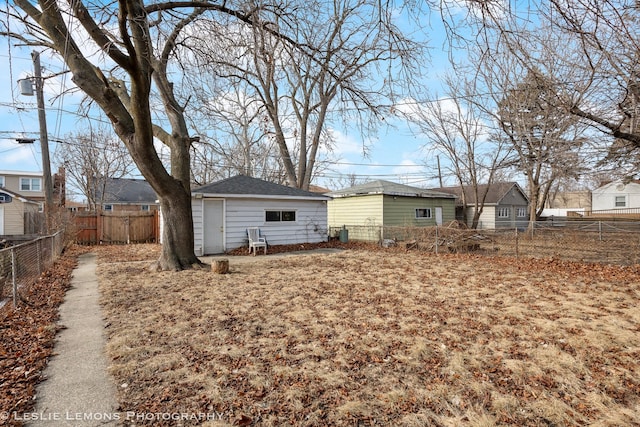 view of back of property