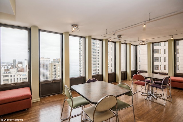 view of sunroom / solarium