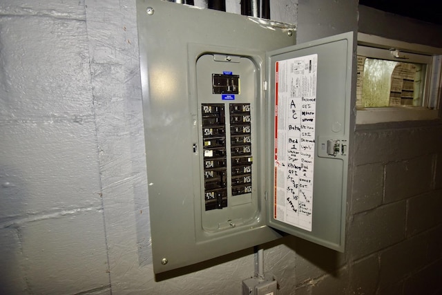 utility room with electric panel