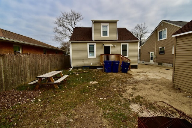 view of rear view of property