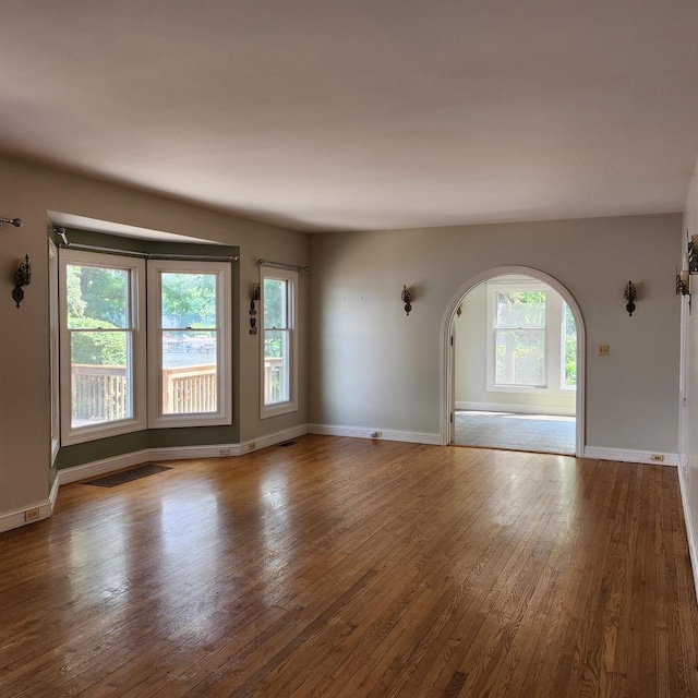 interior space with light hardwood / wood-style floors