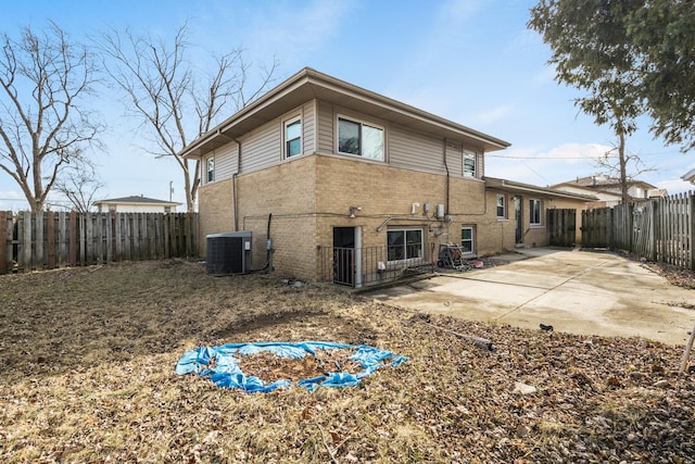 170 N Normandy Dr, Chicago Heights, IL 60411 - back of property with a patio and central air condition unit