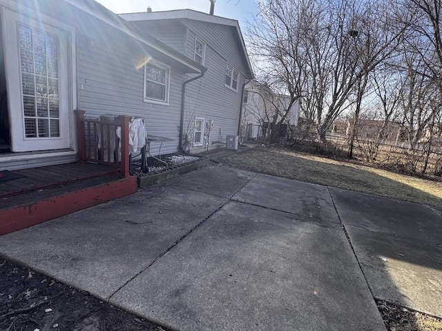 rear view of house with a patio