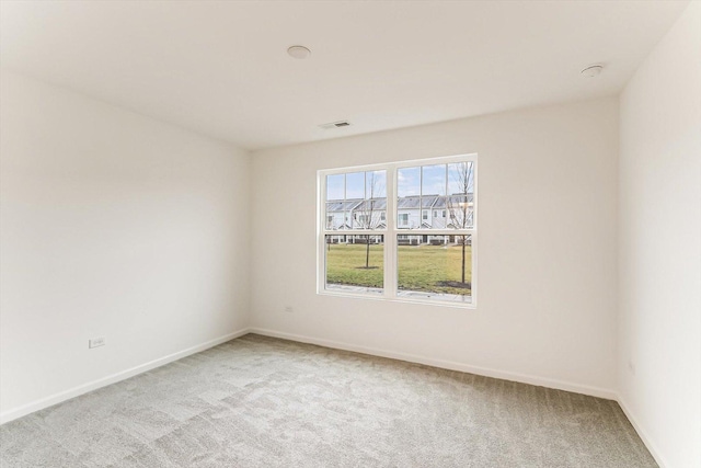 view of carpeted empty room