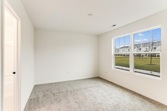 view of carpeted empty room