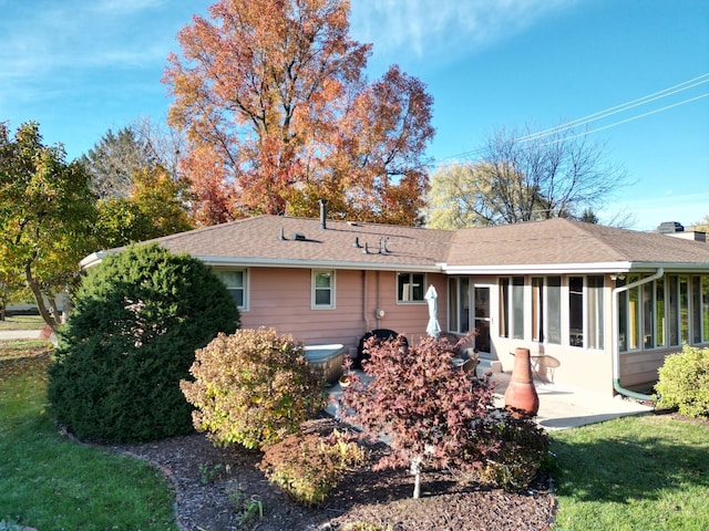 view of rear view of property