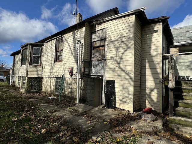 view of rear view of property