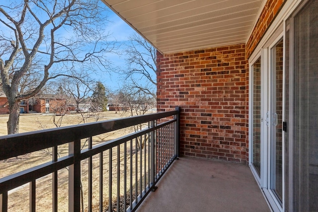 view of balcony