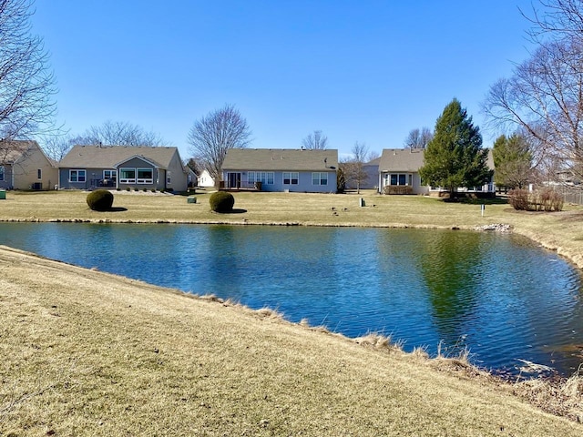 view of water feature