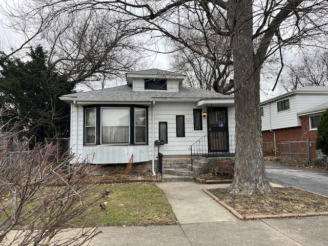 view of front of home