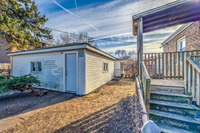 view of outbuilding