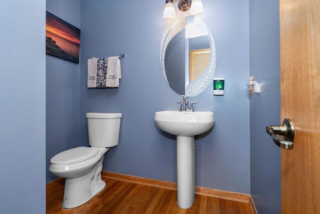 8430 Horizon Ct, Tinley Park, IL 60487 - bathroom with hardwood / wood-style flooring and toilet