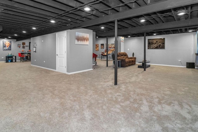 8430 Horizon Ct, Tinley Park, IL 60487 - basement featuring carpet flooring