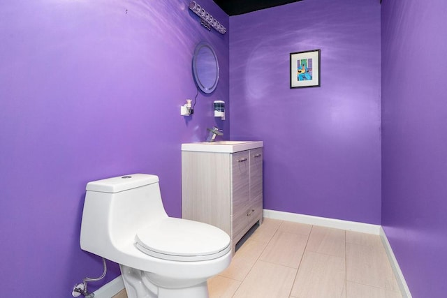 8430 Horizon Ct, Tinley Park, IL 60487 - bathroom with vanity, tile patterned floors, and toilet