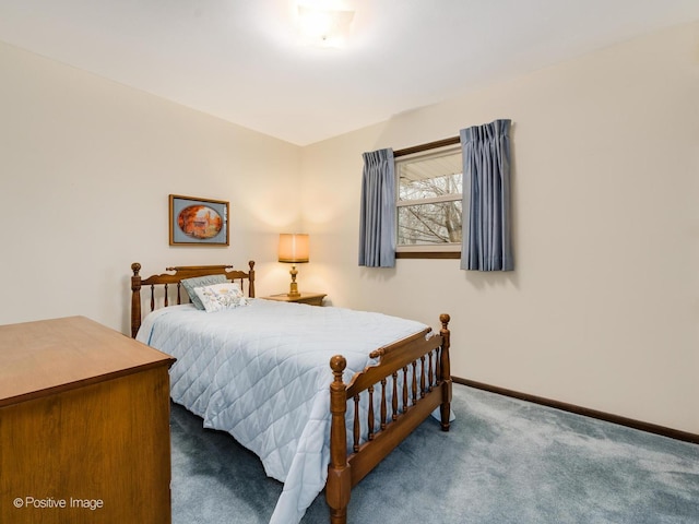 bedroom with carpet floors