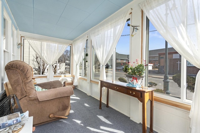 view of sunroom / solarium