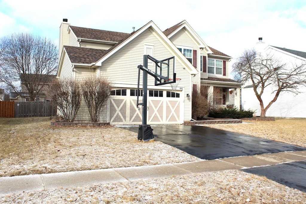 view of front of home featuring a garage