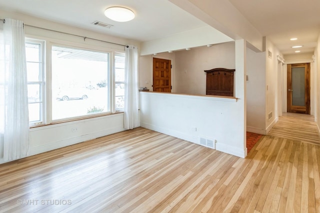 interior space featuring light hardwood / wood-style floors