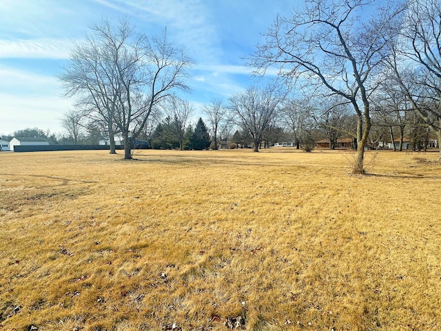 view of yard featuring a rural view