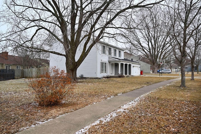 view of property exterior featuring a garage