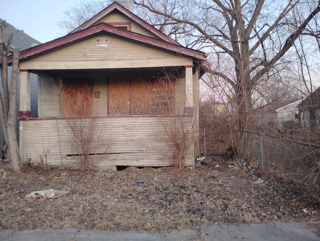 view of front of property