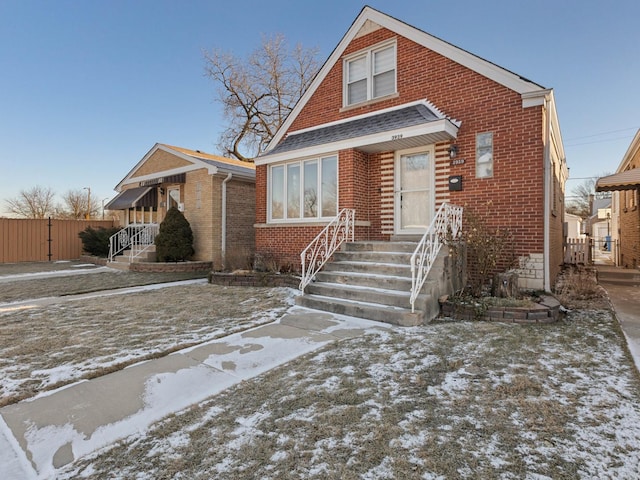 view of bungalow-style home