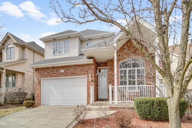 view of front of house featuring a garage