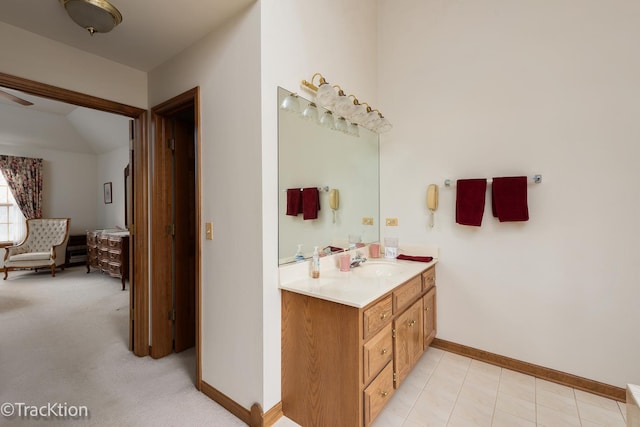 bathroom featuring vanity