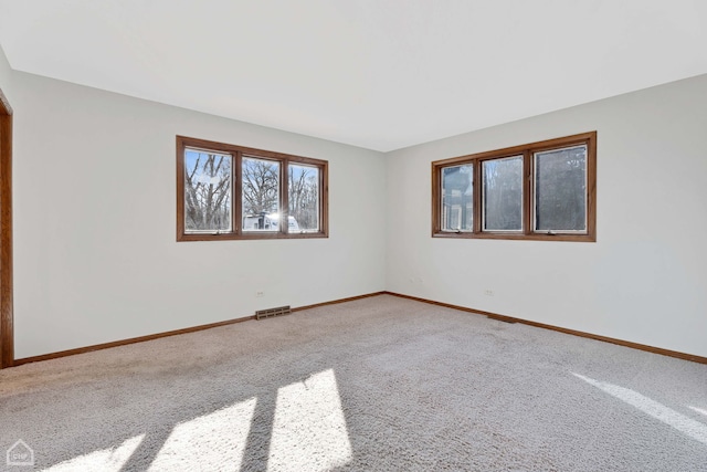 view of carpeted empty room