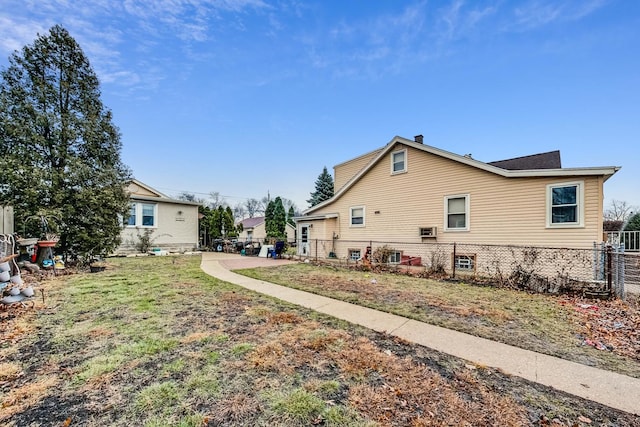 view of property exterior featuring a yard