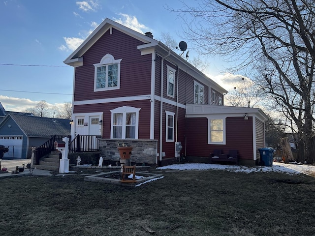 view of rear view of house