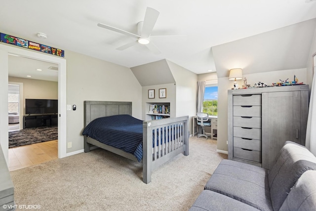 37580 N Fairfield Rd, Lake Villa, IL 60046 - bedroom featuring carpet flooring, baseboards, and ceiling fan