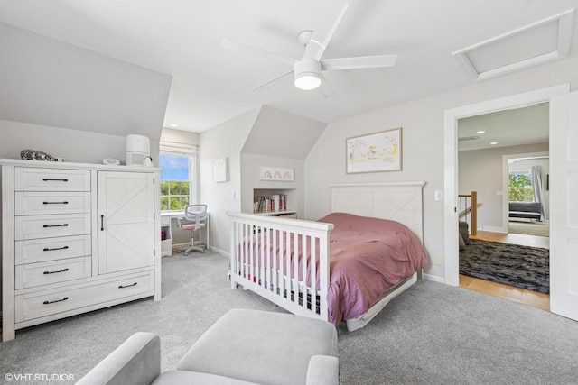 37580 N Fairfield Rd, Lake Villa, IL 60046 - bedroom featuring light colored carpet, baseboards, multiple windows, and recessed lighting
