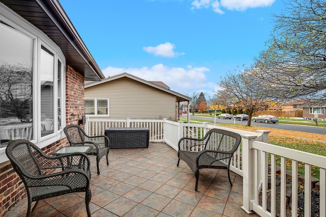 view of patio featuring covered porch