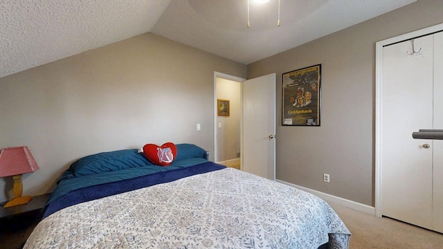 803 Irvine Rd Unit 803, Champaign, IL 61822 - bedroom featuring light colored carpet, vaulted ceiling, and ceiling fan