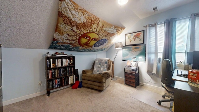 803 Irvine Rd Unit 803, Champaign, IL 61822 - carpeted office space featuring vaulted ceiling and baseboards
