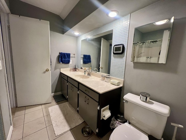 803 Irvine Rd Unit 803, Champaign, IL 61822 - bathroom featuring vanity, tile patterned floors, and a shower with curtain