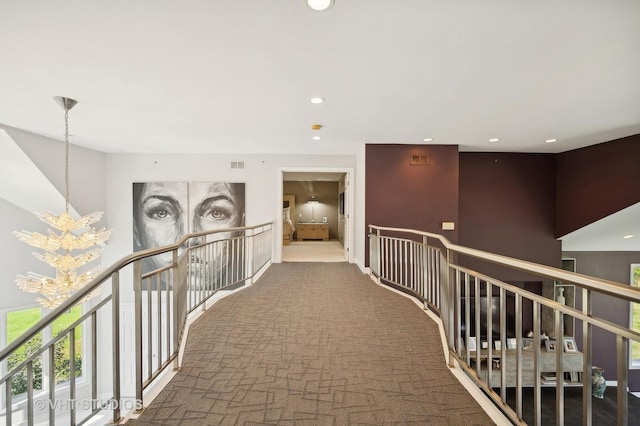 corridor featuring carpet