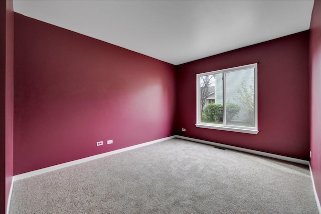 view of carpeted empty room