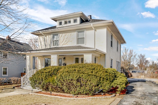 view of front of property