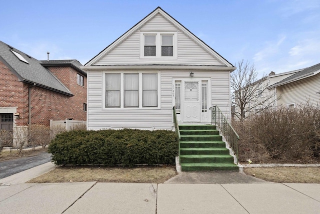 view of bungalow-style home