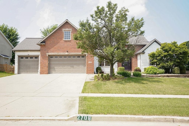 view of front of house with a front yard