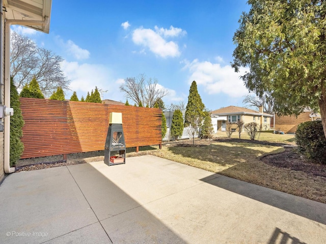 view of patio / terrace with fence