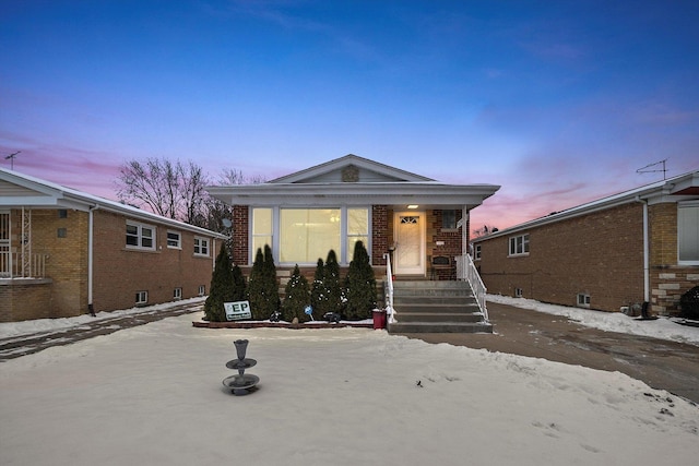 view of front of home