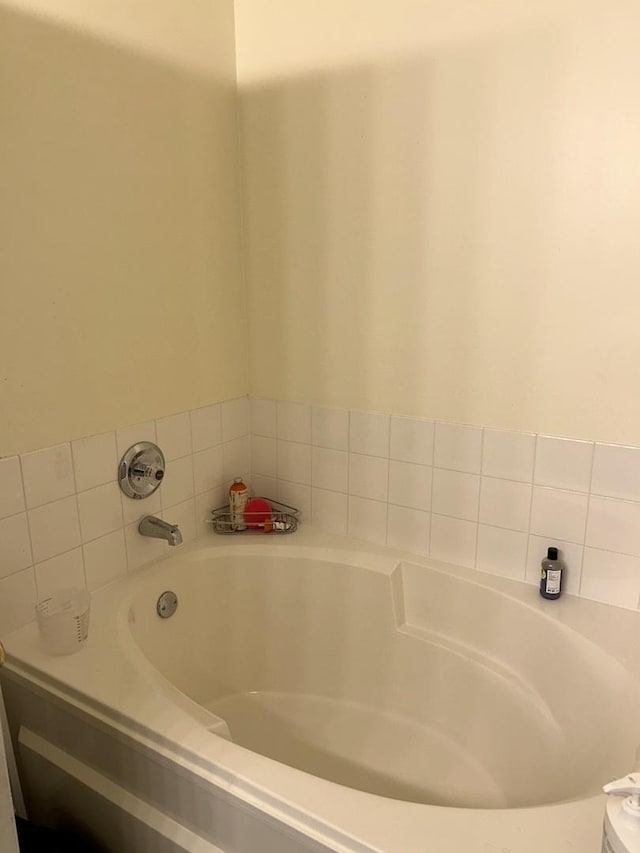 bathroom with a bath