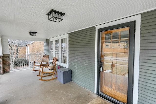 view of patio / terrace featuring a porch