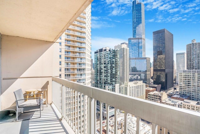 545 N Dearborn St Unit 2709, Chicago, IL 60654 - balcony with a city view