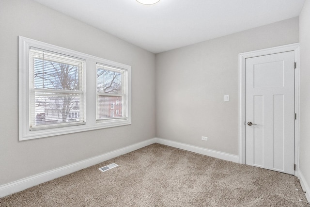 view of carpeted empty room